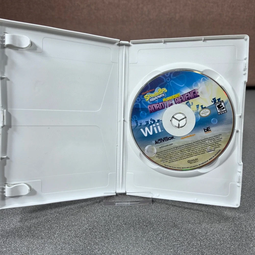 Activision SpongeBob Plankton's Robotic Revenge Wii NTSC White Good Action Game